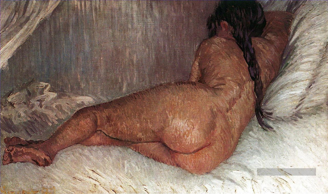 Nu Femme allongée vue de dos Vincent van Gogh Peintures à l'huile